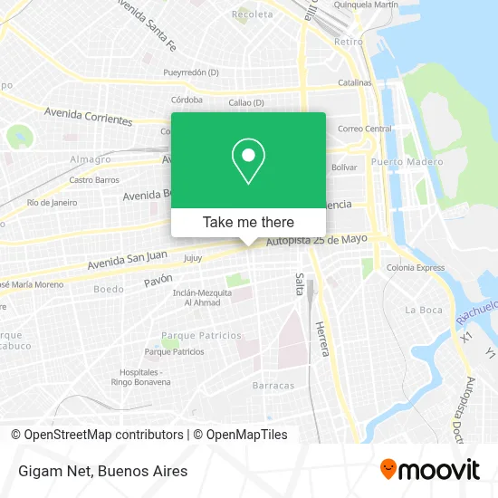 Gigam Net map