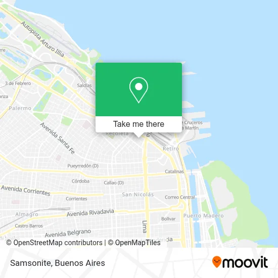 Samsonite map