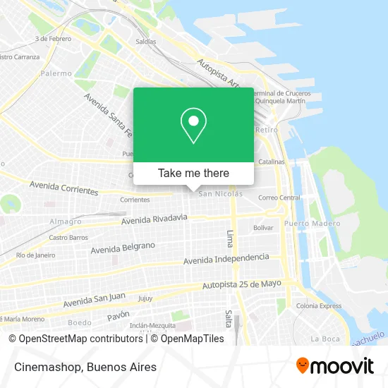 Cinemashop map