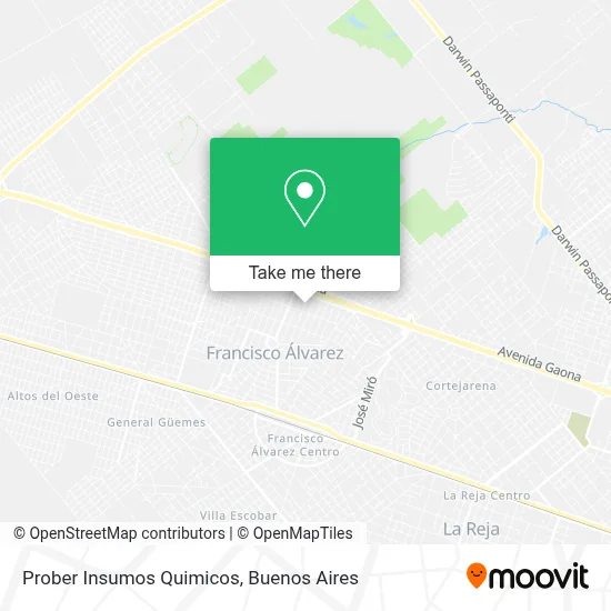 Prober Insumos Quimicos map