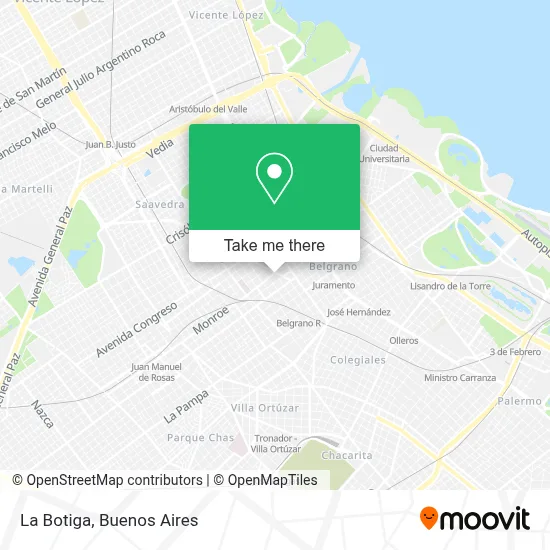 La Botiga map