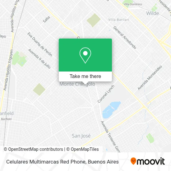 Celulares Multimarcas Red Phone map