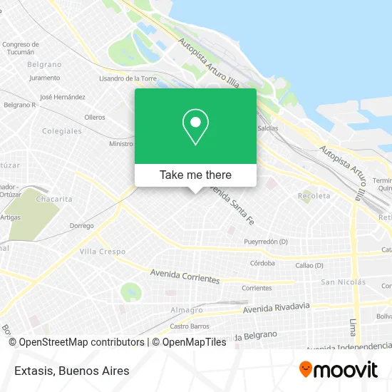 Extasis map