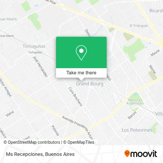 Ms Recepciones map