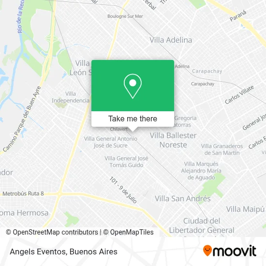 Angels Eventos map