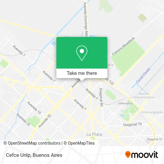 Cefce Unlp map