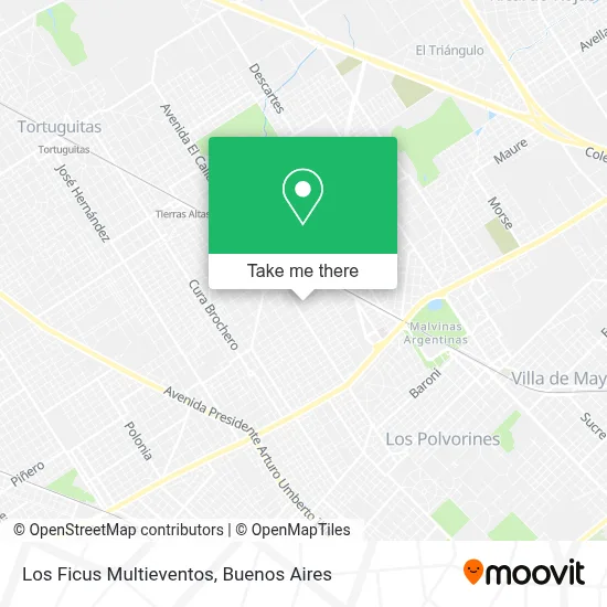 Los Ficus Multieventos map