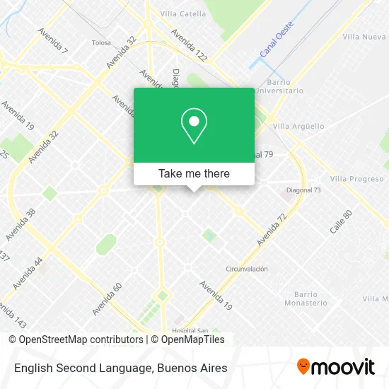 English Second Language map
