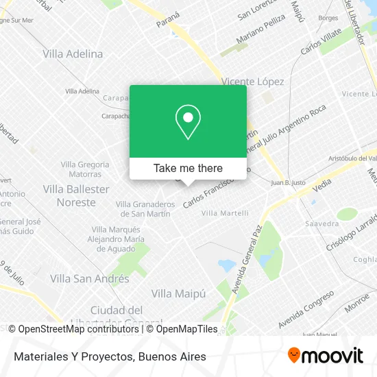 Materiales Y Proyectos map