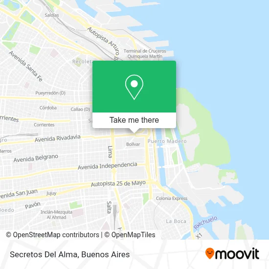 Secretos Del Alma map