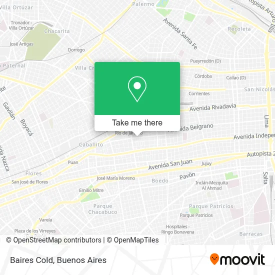 Baires Cold map