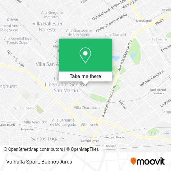 Valhalla Sport map