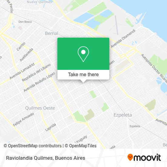 Raviolandia Quilmes map