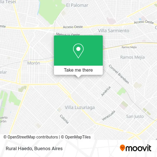 Rural Haedo map