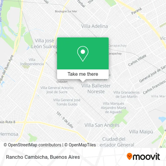 Rancho Cambicha map