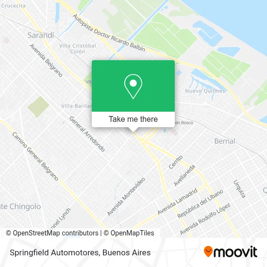 Springfield Automotores map