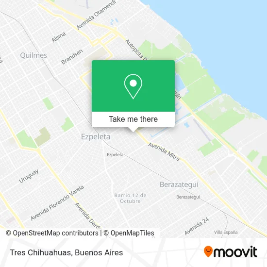 Tres Chihuahuas map