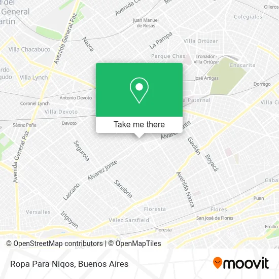 Ropa Para Niqos map