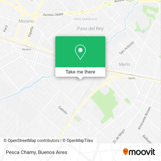 Pesca Chamy map