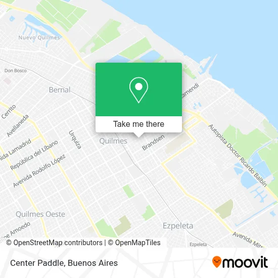 Center Paddle map