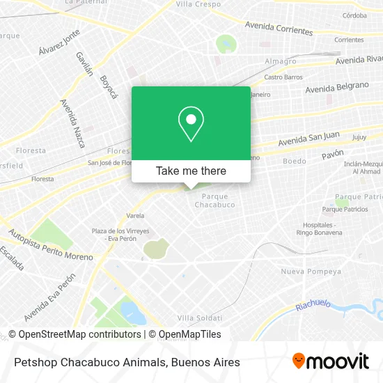 Petshop Chacabuco Animals map