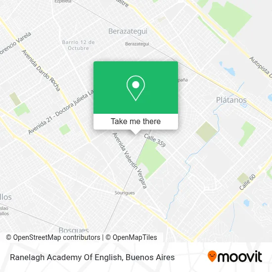 Ranelagh Academy Of English map