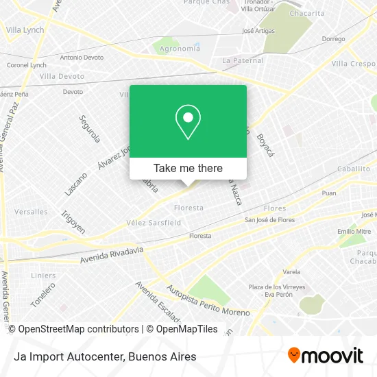 Ja Import Autocenter map