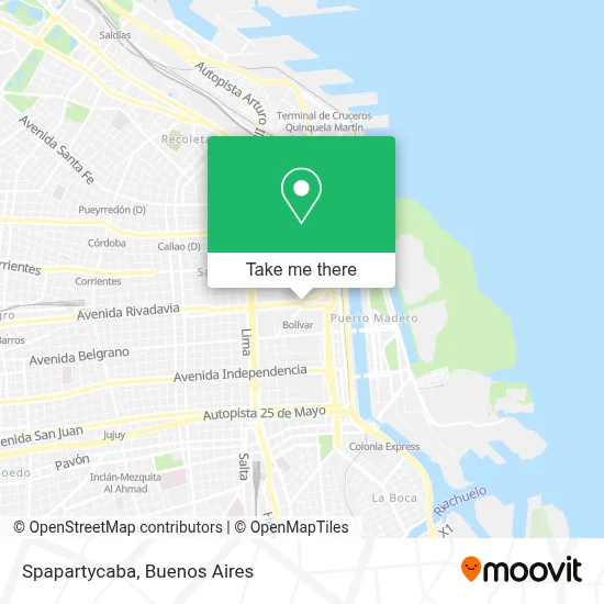 Spapartycaba map