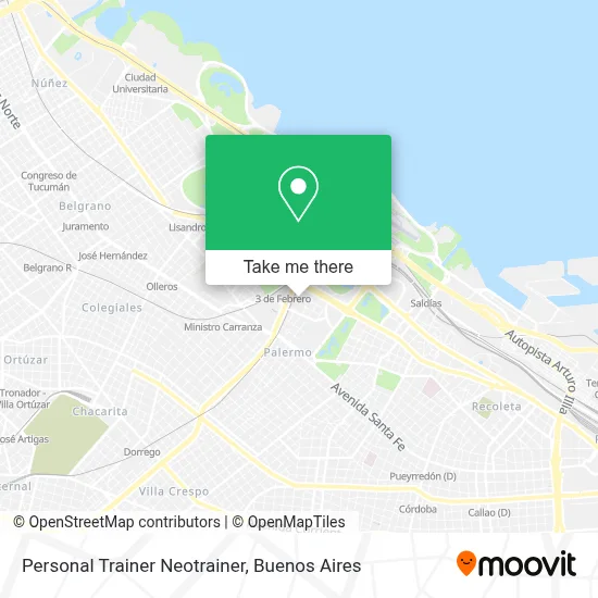 Personal Trainer Neotrainer map