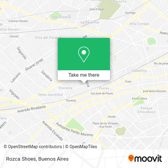 Rozca Shoes map