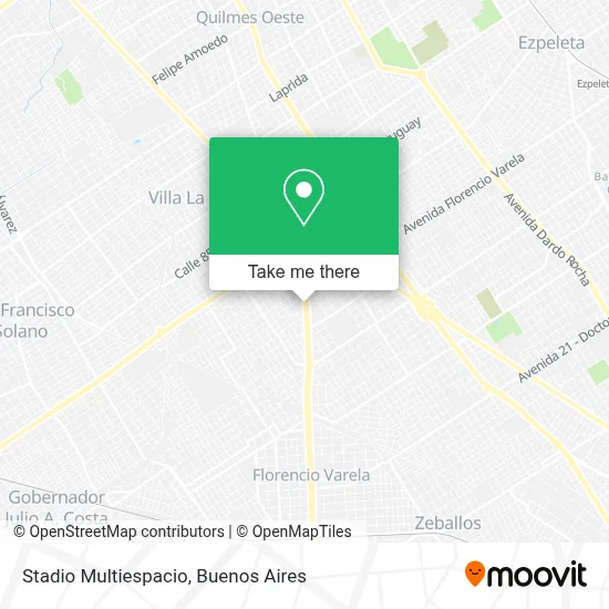 Stadio Multiespacio map