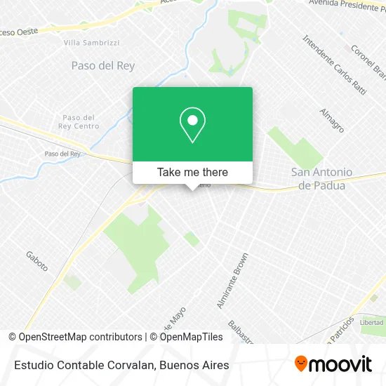 Estudio Contable Corvalan map