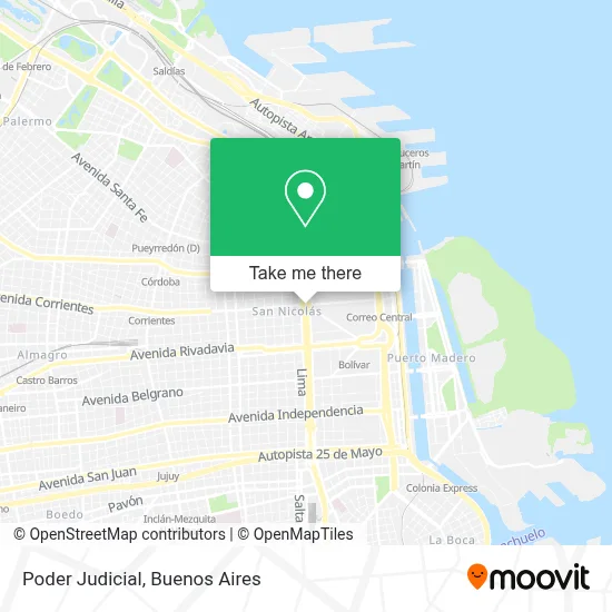 Poder Judicial map