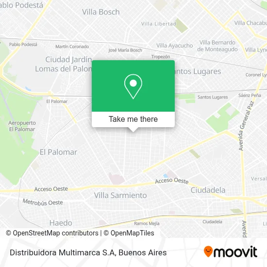 Distribuidora Multimarca S.A map