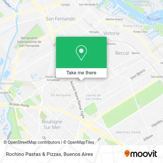 Rochino Pastas & Pizzas map