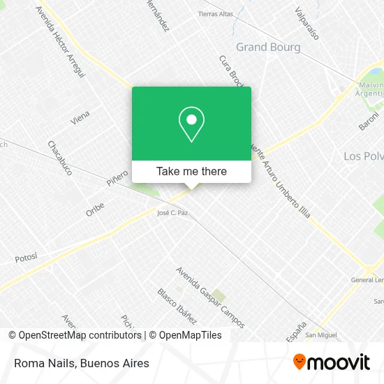Roma Nails map