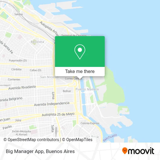 Big Manager App map