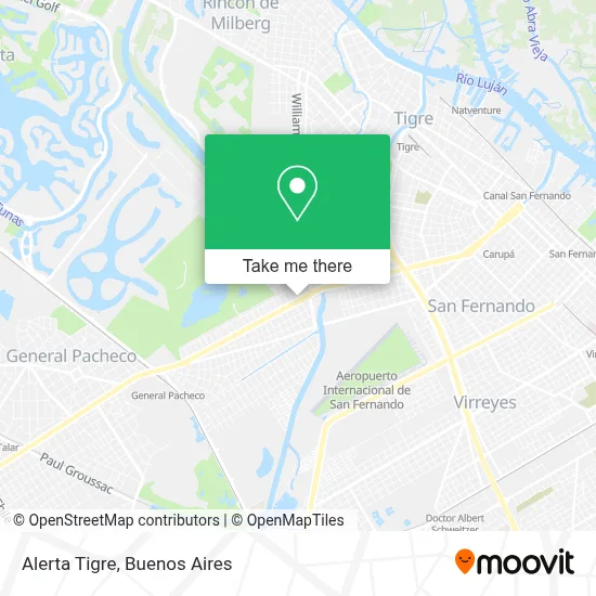 Alerta Tigre map