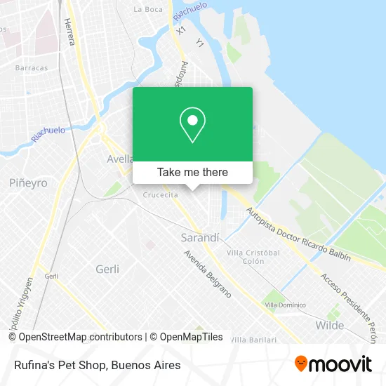 Rufina's Pet Shop map