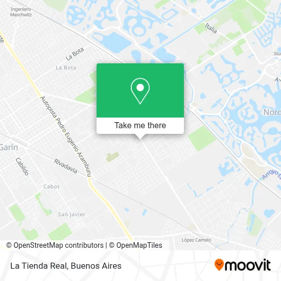La Tienda Real map