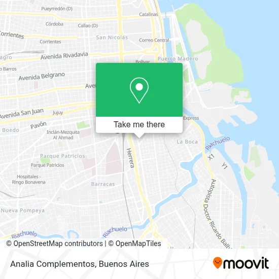 Analia Complementos map