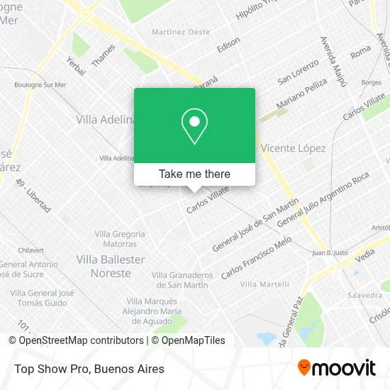 Top Show Pro map
