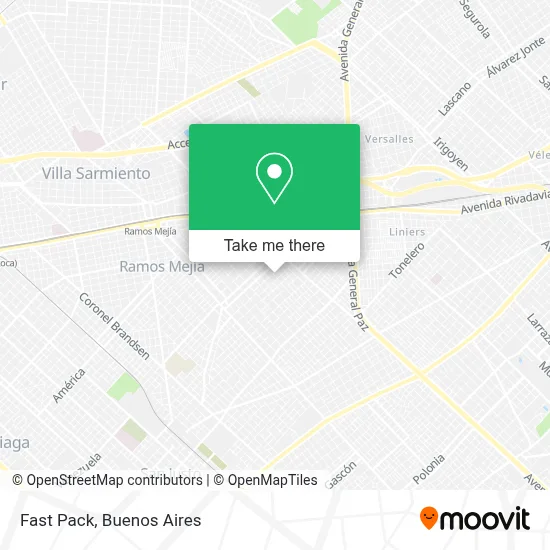 Fast Pack map