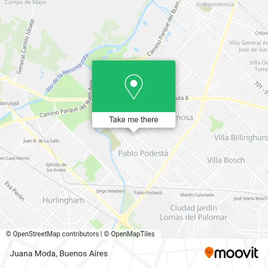 Juana Moda map