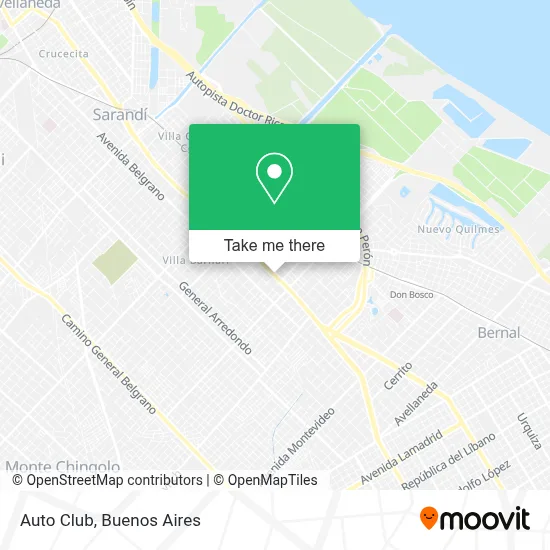 Auto Club map