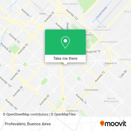 Profevalero map