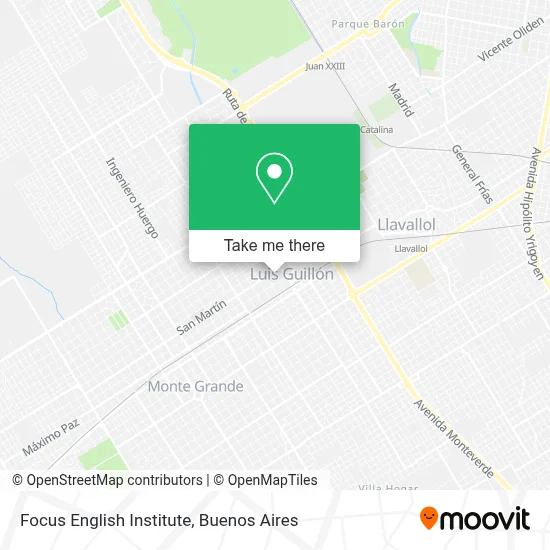 Focus English Institute map