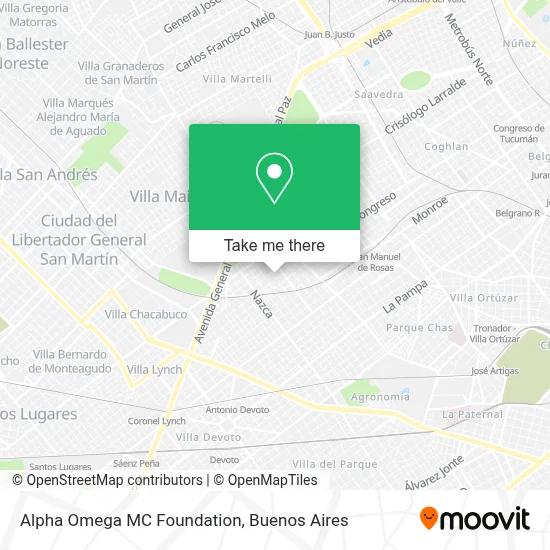 Alpha Omega MC Foundation map