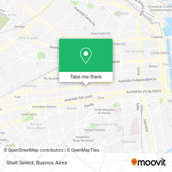 Shell Select map