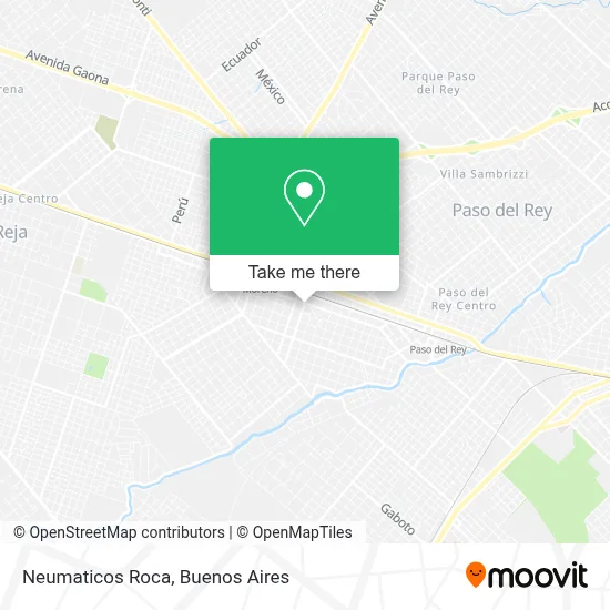 Neumaticos Roca map